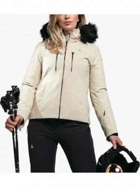 Schöffel Ski Jacket Baracon L női síkabát fehér színben 1