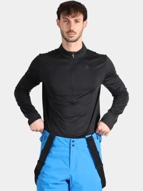 Schöffel Longsleeve Style Pine MNS férfi polár pulóver fekete színben 1