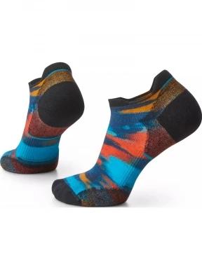 W'S Run Targeted Cushion Brushed Print Low Ankle Socks