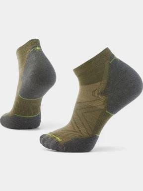 Smartwool Run Targeted Cushion Ankle Socks sportzokni oliva színben 1