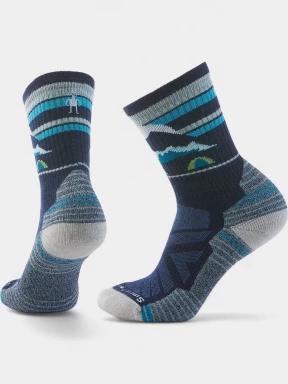 Smartwool Women's Hike Light Cushion Mountain Moon Crew Socks női túrazokni sötétkék színben 1