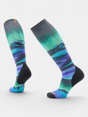 Smartwool Women's Ski Targeted Cushion Compression Print OTC Socks női sízokni multikolor színben 1