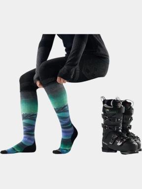 Smartwool Women's Ski Targeted Cushion Compression Print OTC Socks női sízokni multikolor színben 3