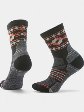 Smartwool Women's Hike Light Cushion Retro Floral Mid Crew Socks női túrazokni szürke színben 1