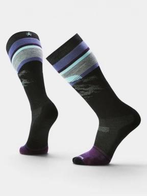 Smartwool Snowboard Targeted Cushion Mountain Sunrise OTC Socks férfi sízokni fekete színben 1