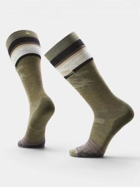 Smartwool Snowboard Targeted Cushion Mountain Sunrise OTC Socks férfi sízokni oliva színben 1