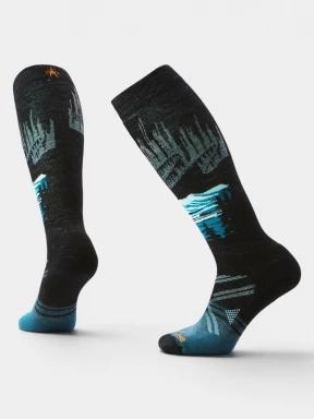 Smartwool Women's Ski Full Cushion Alpine Auroras OTC Socks női sízokni fekete színben 1