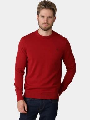 Timberland Williams River Cotton Crew Neck Sweate férfi kötött pulóver bordó színben 1
