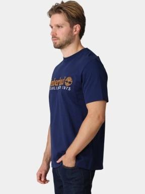 Timberland Established 1973 SS Embroidered Tee férfi rövid ujjú póló sötétkék színben 3
