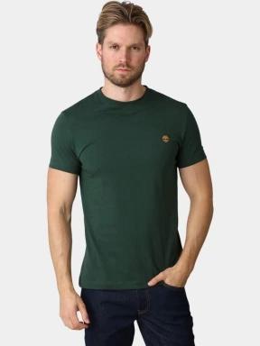 Timberland Dunstan River SS Tee (Slim) férfi rövid ujjú póló sötétzöld színben 1
