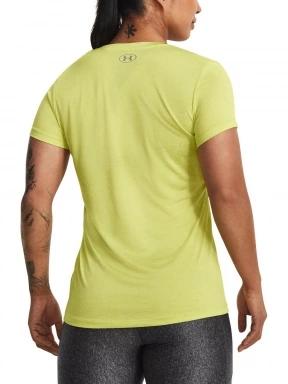 Under Armour Tech Ssv - Twist női rövid ujjú sport póló sárga színben 3