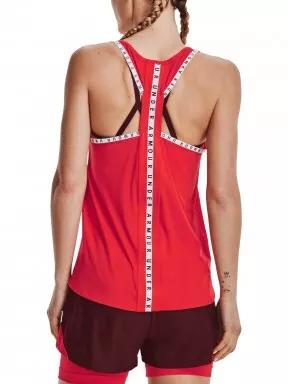 Under Armour Ua Knockout Tank női rövid ujjú sport póló piros színben 3