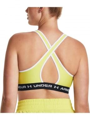 Under Armour Ua Crossback Mid Bra női sportmelltartó sárga színben 3