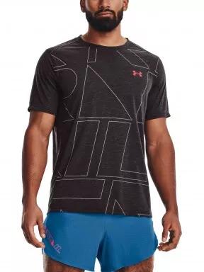 Under Armour UA Breeze 2.0 Trail Tee férfi rövid ujjú sport póló fekete színben 1