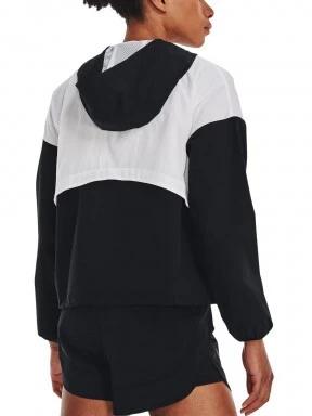 Under Armour Woven Graphic Jacket női futódzseki fekete színben 3