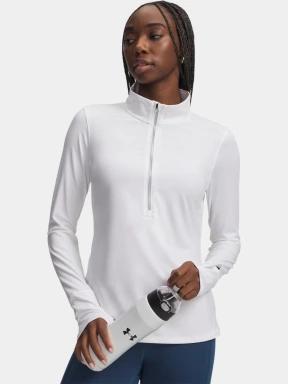 Under Armour UA Launch Pro Half Zip férfi hosszú ujjú sport póló fehér színben 1