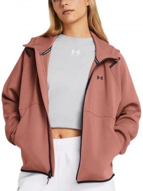 Under Armour Unstoppable Flc Fz női kapucnis pulóver rózsaszín színben 1
