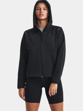 Under Armour Unstoppable Fleece FZ női kapucnis pulóver fekete színben 1