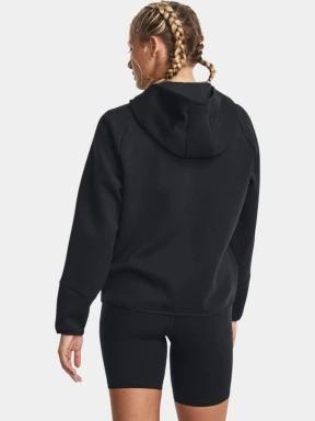 Under Armour Unstoppable Fleece FZ női kapucnis pulóver fekete színben 3