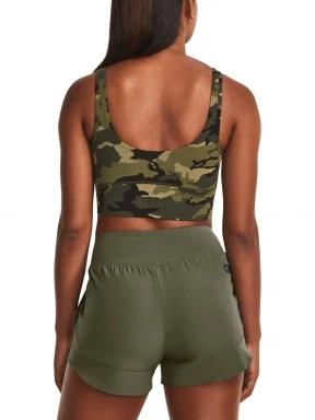 Under Armour Meridian Fitted Croptankprnt női tank top oliva színben 3