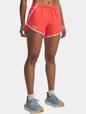 Under Armour UA Fly By 3'' Shorts női sport rövidnadrág piros színben 1
