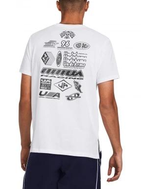 Under Armour UA Run Everywhere Wreath SS férfi rövid ujjú póló fehér színben 3