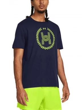 Under Armour UA Run Everywhere Wreath SS férfi rövid ujjú póló sötétkék színben 1