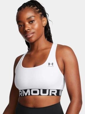 Under Armour UA HG Mid Branded női sportmelltartó fehér színben 1