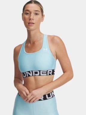 Under Armour UA HG Mid Branded női sportmelltartó világoskék színben 1