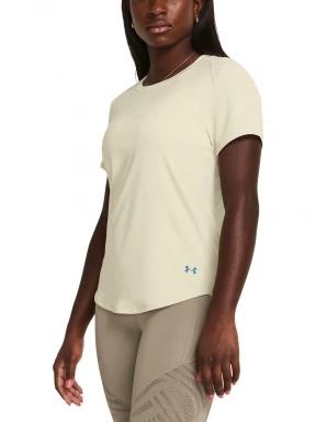 Under Armour Rush Vent SS női rövid ujjú sport póló homok színben 1