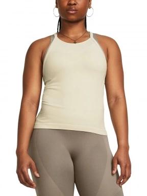 Under Armour Rush Seamless Tank női ujjatlan sport póló homok színben 1