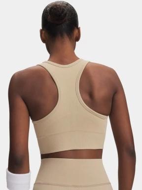 Under Armour Vanish Seamless Mid Bra női sportmelltartó homok színben 3