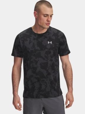 Under Armour UA Launch Printed SS férfi rövid ujjú sport póló szürke színben 1