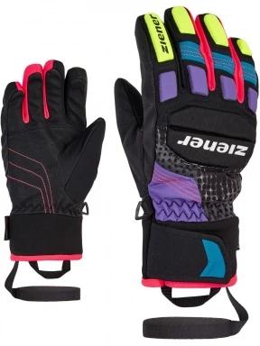 Ziener Luro As® Pr glove junior síkesztyű fekete színben 1
