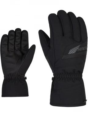 Ziener Gordan As® Glove ski alpine férfi síkesztyű fekete színben 1