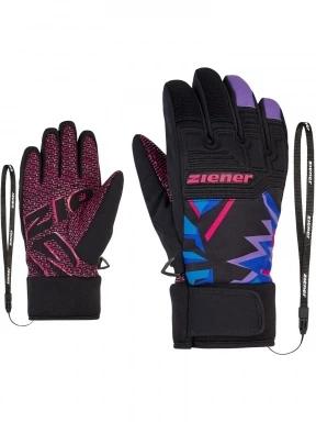 Ziener Lanus As® Pr glove junior síkesztyű fekete színben 1