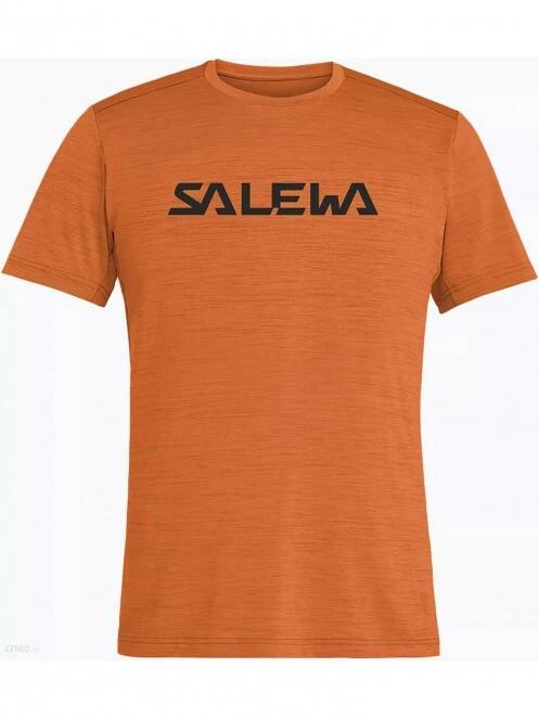Salewa Puez Hybrid 2 DRY M S/S TEE férfi rövid ujjú sport póló narancssárga színben 2