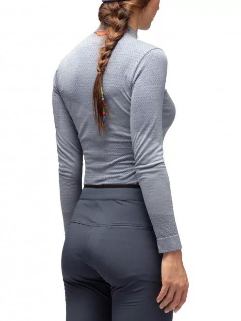Salewa Zebru Med Warm Amr W L/S Tee női hosszú ujjú sport póló világoskék színben 3