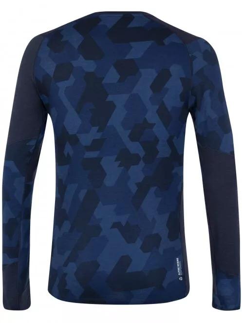 Salewa Cristallo Warm Amr M L/S Tee férfi aláöltöző felső sötétkék színben 6