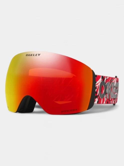 Oakley Flight Deck L férfi síszemüveg piros színben 2