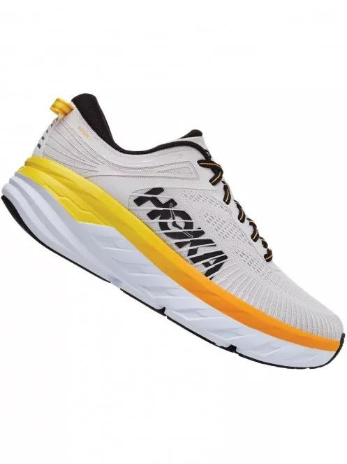 Hoka Bondi 7 férfi aszfalt futócipő fehér színben 3