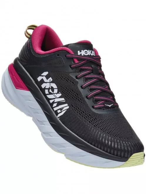 Hoka Bondi 7 női aszfalt futócipő fekete színben 2