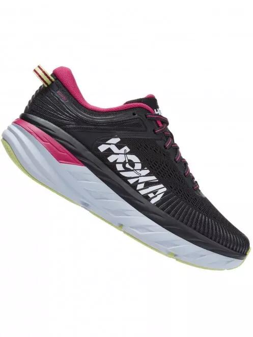 Hoka Bondi 7 női aszfalt futócipő fekete színben 3