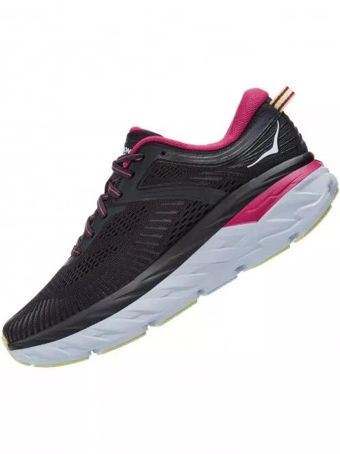 Hoka Bondi 7 női aszfalt futócipő fekete színben 5