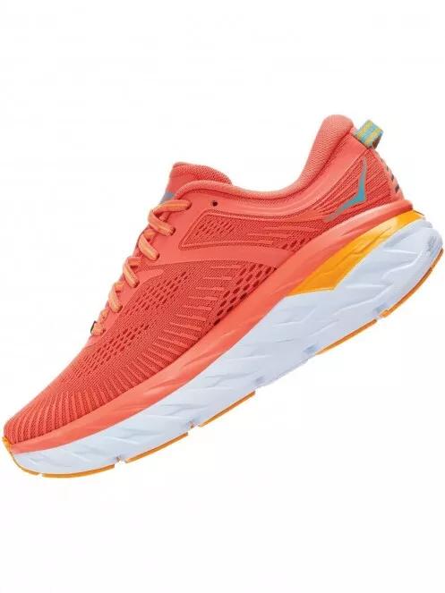 Hoka Bondi 7 női aszfalt futócipő narancssárga színben 5