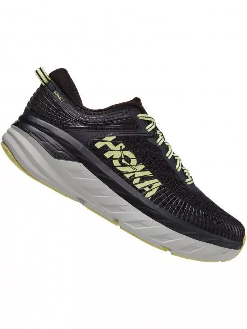 Hoka Bondi 7 Wide férfi aszfalt futócipő fekete színben 3