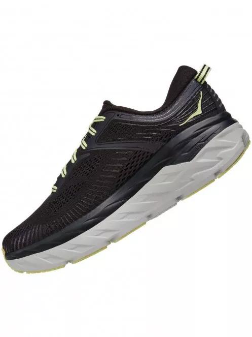 Hoka Bondi 7 Wide férfi aszfalt futócipő fekete színben 5