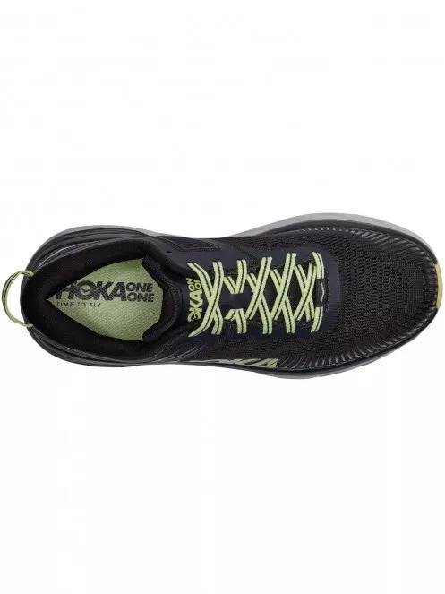 Hoka Bondi 7 Wide férfi aszfalt futócipő fekete színben 6