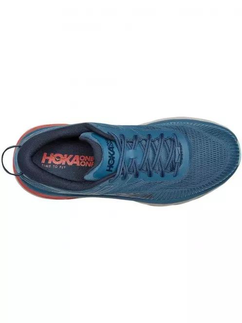 Hoka Bondi 7 Wide férfi aszfalt futócipő sötétkék színben 4