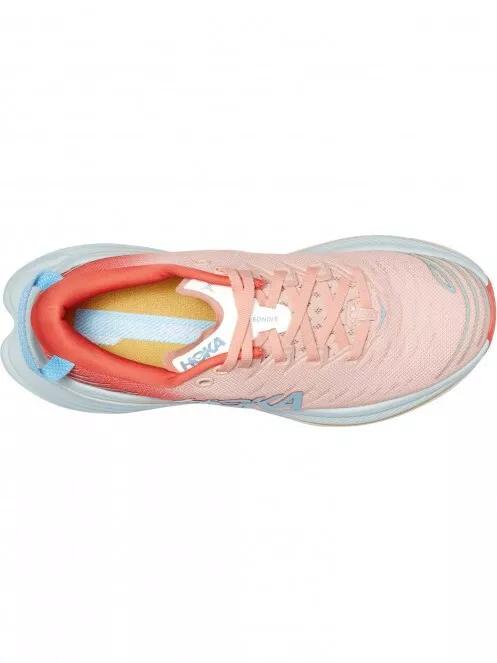 Hoka BONDI X női futócipő rózsaszín színben 6